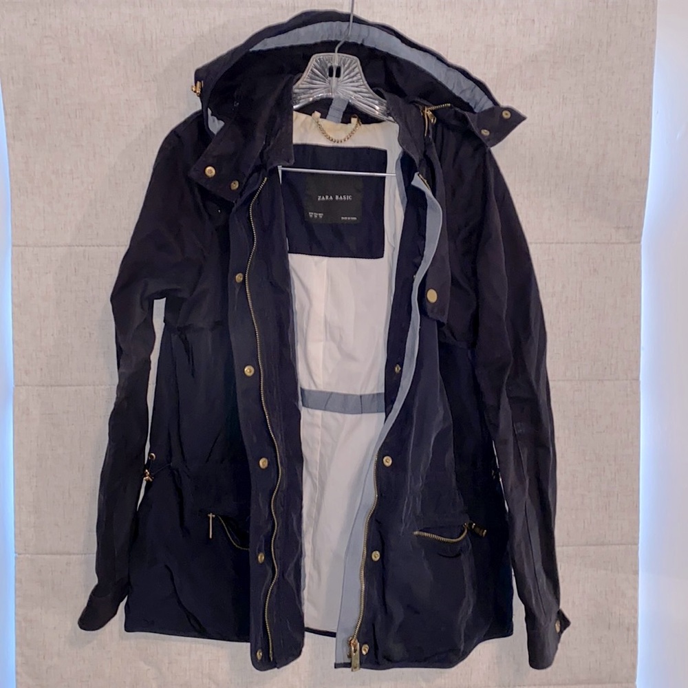 Zara Hooded Canvas Field Jacket